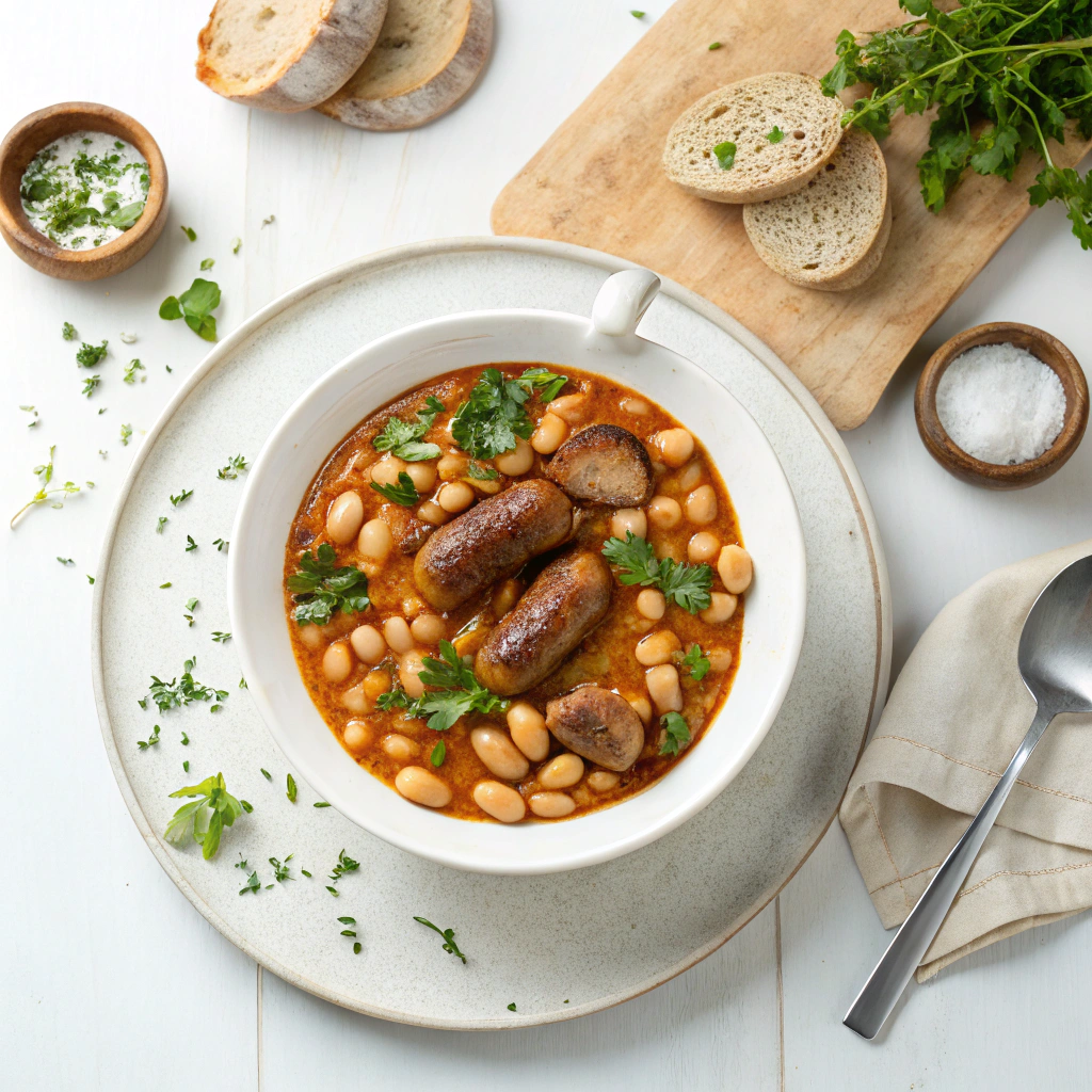 Bean & Sausage Hotpot